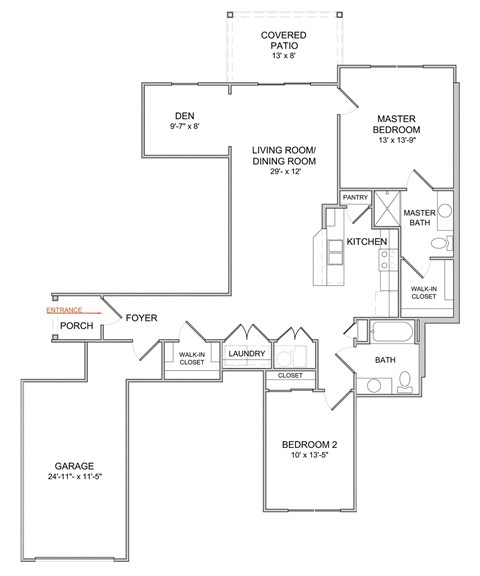 2 Bedroom/2 Bath/Den/1st Floor - NEW CONSTRUCTION